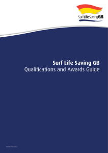 Surf Life Saving GB Qualifications and Awards Guide