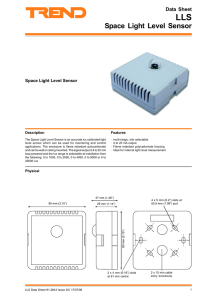 LLS Space Light Level Sensor Data Sheet