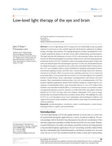 Low-level light therapy of the eye and brain