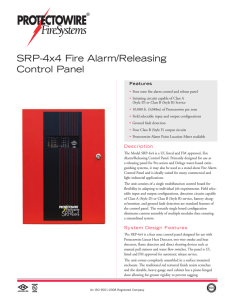 SRP-4x4 Fire Alarm/Releasing Control Panel
