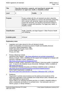 NZQA registered unit standard 26974 version 1 Page