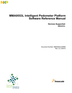 MMA9553L Intelligent Pedometer Platform Software