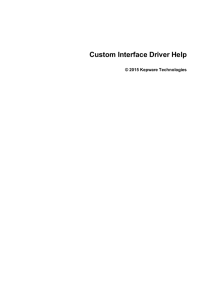 Custom Interface Driver Help