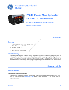 PQMII Power Quality Meter