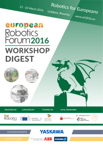 Workshop Digest - European Robotics Forum