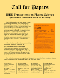TPS Special Issue