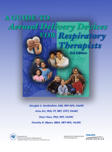 A Guide to Aerosol Delivery Devices for Respiratory Therapists