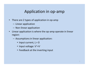 Application in op-amp