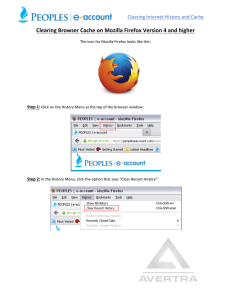Clearing Browser Cache on Mozilla Firefox Version 4 and higher