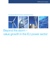 Beyond the storm – value growth in the EU power sector