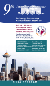 View the Final Program - AHNS 9th International Conference on