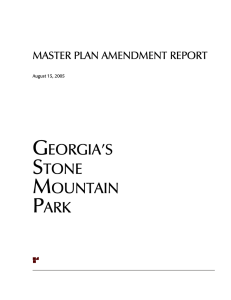 master plan - Stone Mountain Memorial Association