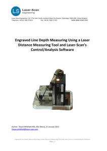 Depth Measuring Report - Laser-Scan