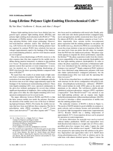 Long-Lifetime Polymer Light-Emitting Electrochemical Cells