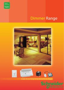 Dimmer Range - Schneider Electric