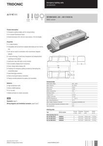 Emergency lighting units EM INVERTER EM MINI BASIC, 220 – 240