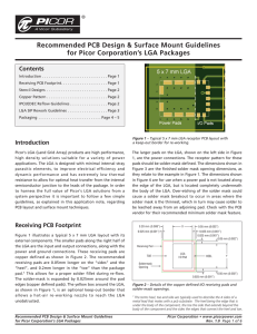 PCB Design Surface Mount Guidelines for LGA