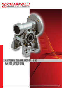 ch worm geared motors and worm gear units