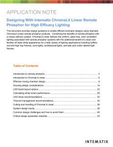 Application Note – ChromaLit Linear
