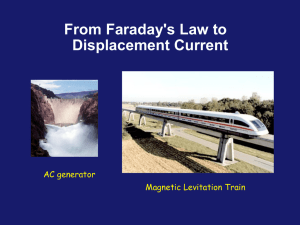 From Faraday`s Law to Displacement Current