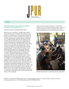 Revitalizing Baan Tawai: Working Together to - Purdue e-Pubs
