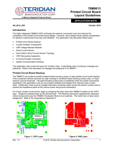 78M6613 Printed Circuit Board Layout Guidelines