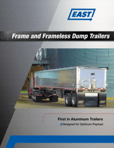 Frame and Frameless Dump Trailers