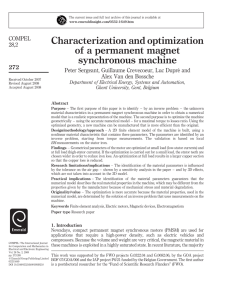 Characterization and optimization of a permanent magnet