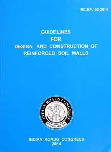 IRC SP 102: Guidelines for Design and Construction of Reinforced