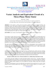 Vector Analysis and Equivalent Circuit of a Three-Phase