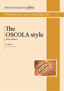 The OSCOLA style - University of York