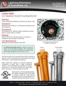 Chem-Rod: Low-Impedance Chemical Grounding Electrode