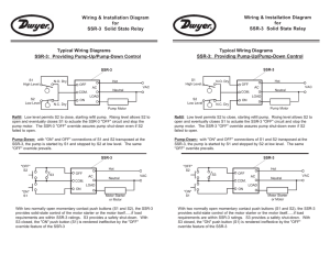 Typical Wiring Diagrams SSR-3: Providing