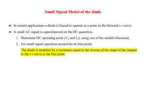 Small Signal Model of the diode