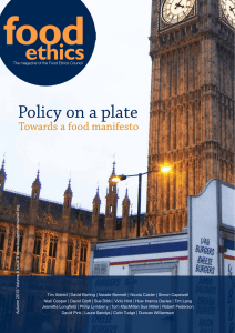 Policy on a plate - Food Ethics Council