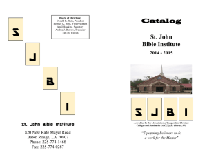 Catalog - St. John Baptist Church