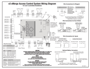 e3 eMerge Access Control System Wiring Diagram
