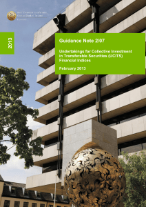 Guidance Note 2/07 UCITS Financial Indices
