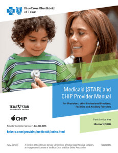 Medicaid (STAR) and CHIP Provider Manual