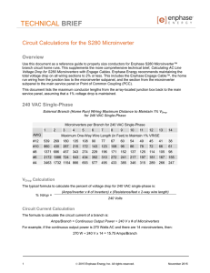 Circuit Calculations for the S280 Microinverter