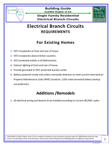 Electrical Branch Circuits