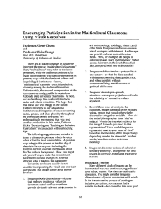 Encouraging Participation in the Multicultural Classroom: Using