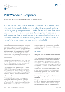 PTC® Windchill® Compliance