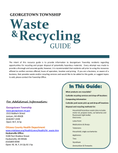 Recycling and Hazardous Waste Guide - Georgetown, MI