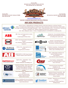 air side products - S. Conley Sales, Inc.