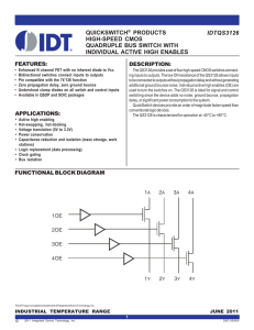 IDTQS3126 QUICKSWITCH® PRODUCTS HIGH