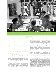 Nana for a new generation - National Institute on Out-of