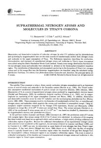 suprathermal nitrogen atoms and molecules in titan`s corona