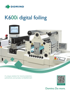K600i digital foiling
