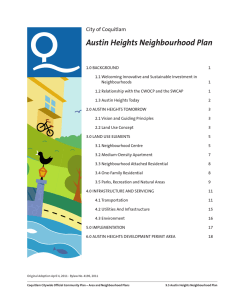 Austin Heights Neighbourhood Plan